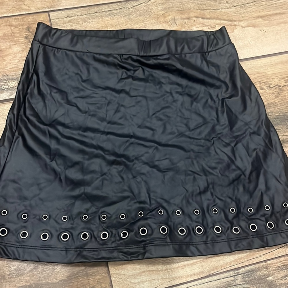 Flowers by Zoe girls faux leather skirt size XL